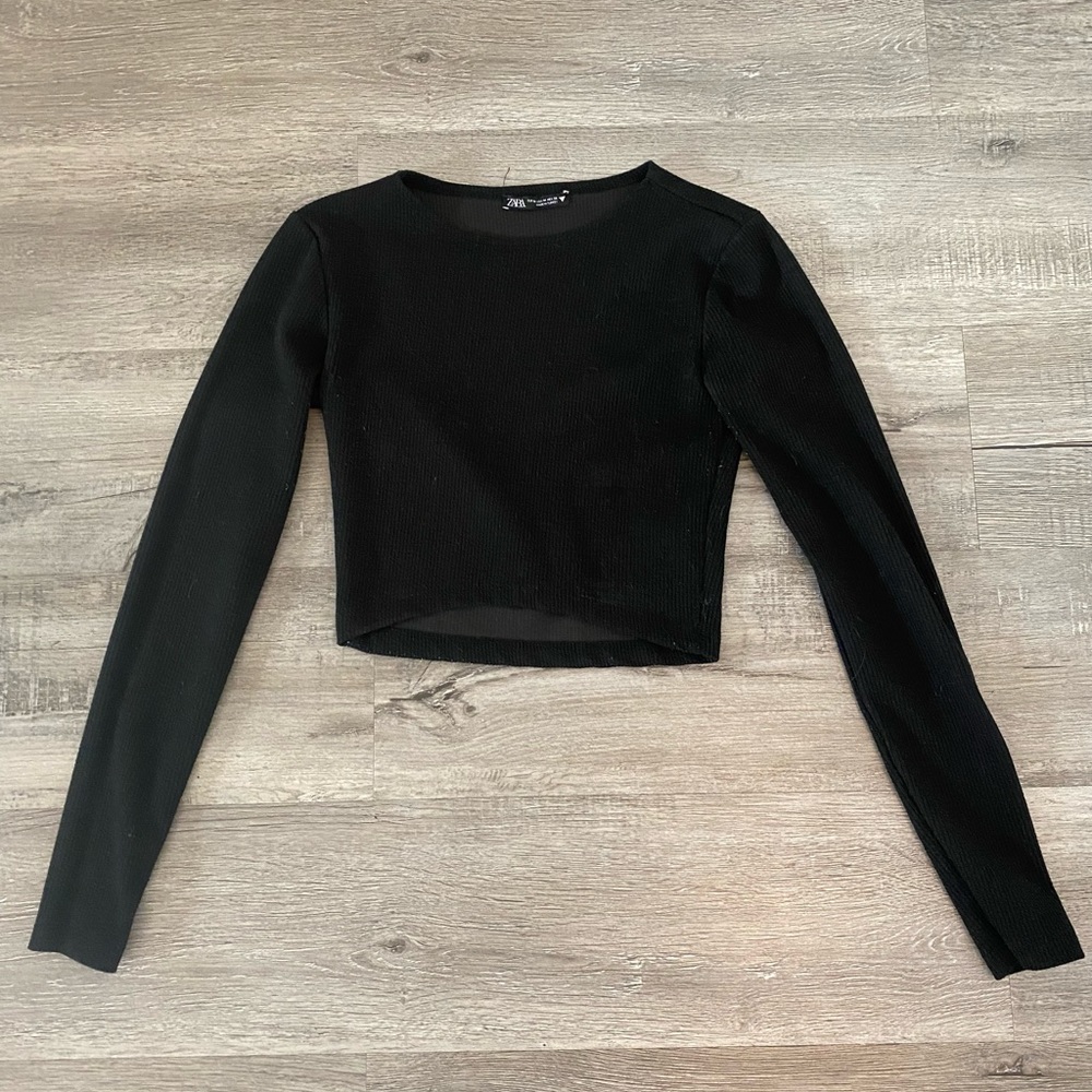 Zara Ribbed Crop long sleeve